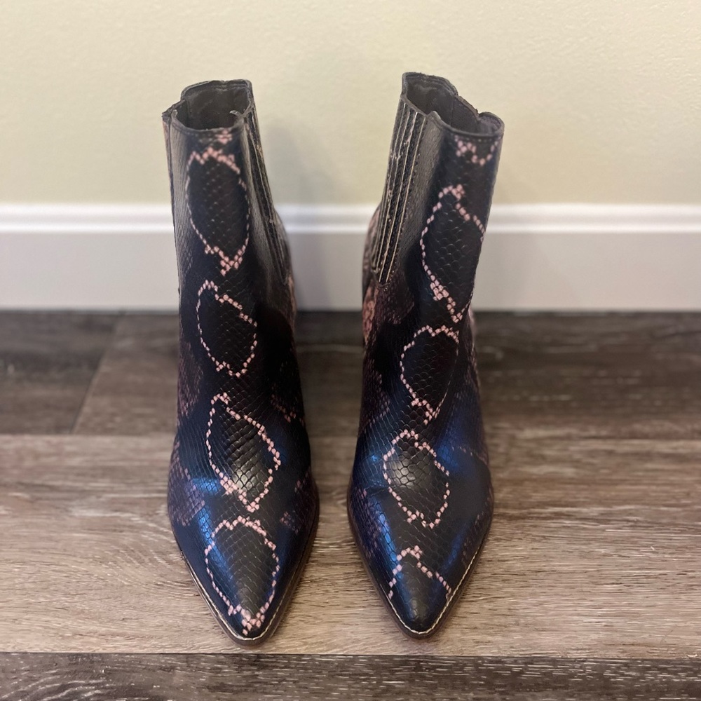 Steve Madden Acton Chelsea Snakeskin Bootie